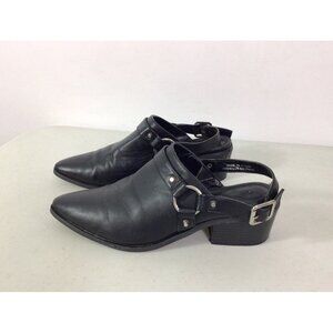 Urban Outfitters Leather Cowboy Ankle Biker Boots Shoes Womens 9